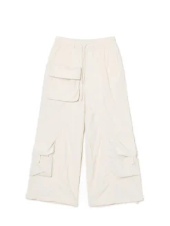 Cropp Spodnie*Jasne spodnie parachute jasnopomarańczowy