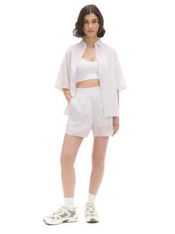 Cropp Sety*Jasne szorty w paski beżowy