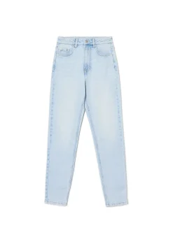 Cropp Jeansy*Jasnoe jeansy mom slim TALL niebieski