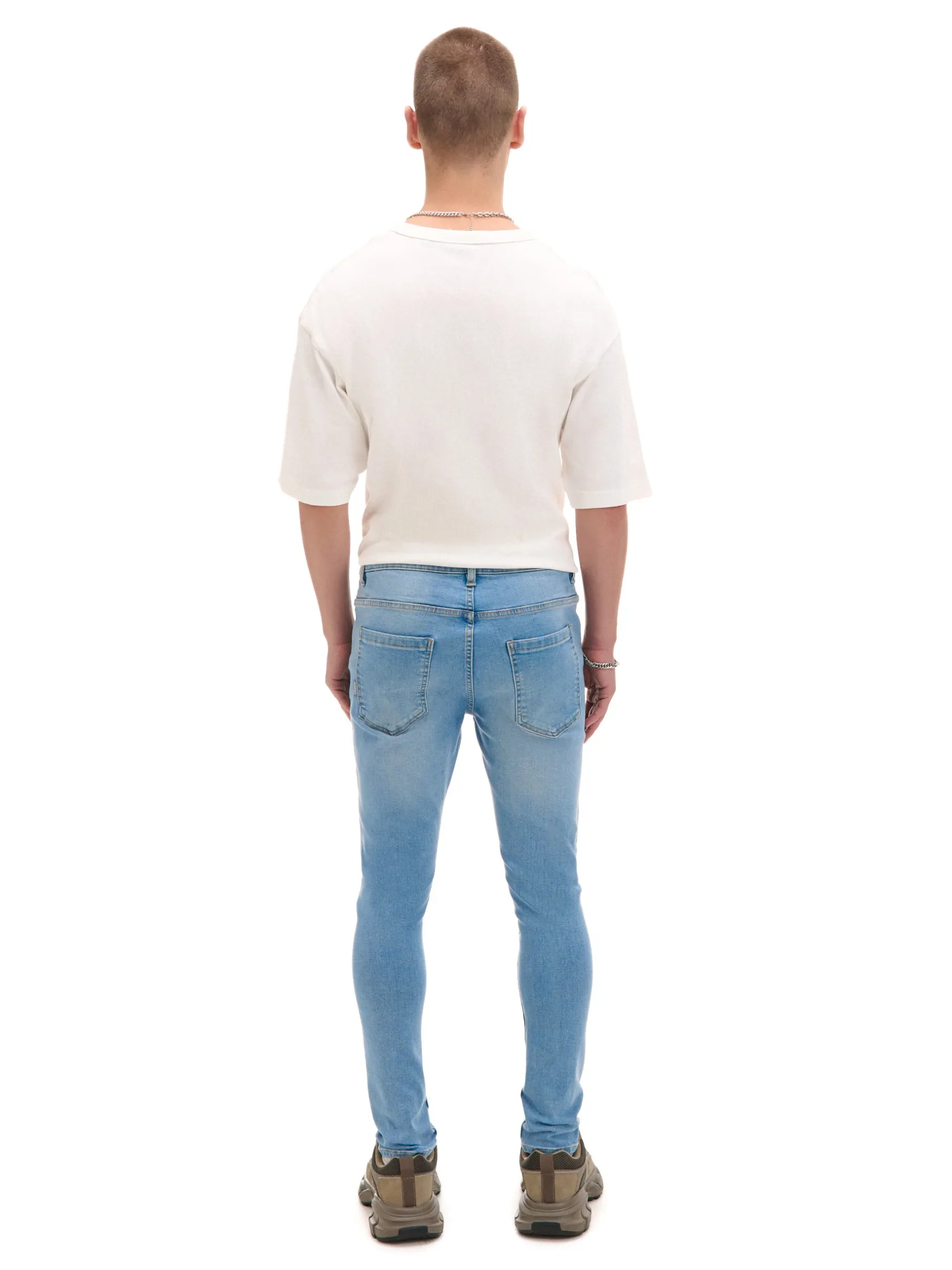 Cropp Jeansy*Jasnoe jeansy skinny niebieski