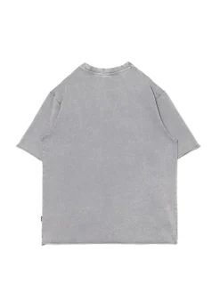 Cropp Koszulki*Jasnoszara koszulka z surowym wykończeniem jasnyszary