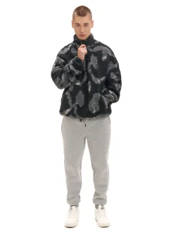 Cropp Spodnie*Jasnoszare dresowe joggery regular jasnyszary