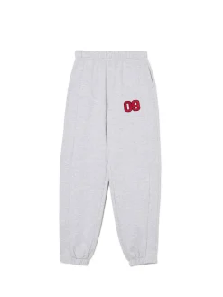 Cropp Spodnie|Sety*Jasnoszare dresowe joggery z naszywką jasnyszary