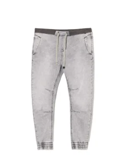 Cropp Jeansy*Jasnoszare jeansowe joggery chino jasnyszary