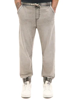 Cropp Jeansy*Jasnoszare jeansowe joggery regular jasnyszary