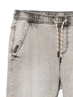 Cropp Jeansy*Jasnoszare jeansowe joggery regular jasnyszary