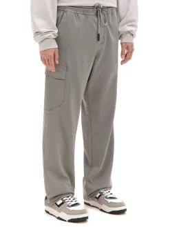 Cropp Spodnie*Jasnoszare spodnie jogger loose jasnyszary