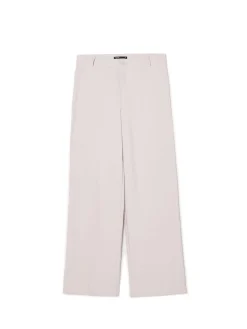 Cropp Spodnie*Jasnoszare spodnie z wysokim stanem jasnyszary