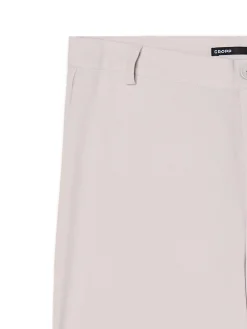 Cropp Spodnie*Jasnoszare spodnie z wysokim stanem jasnyszary