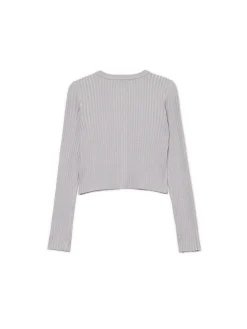 Cropp Swetry*Jasnoszary kardigan z guzikami jasnyszary