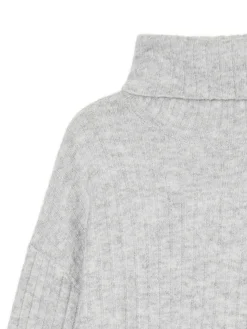 Cropp Swetry*Jasnoszary sweter z golfem jasnyszary