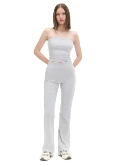 Cropp Koszulki, Topy*Jasnoszary top typu tuba jasnyszary