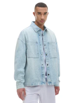 Cropp Denim|Koszule*Jeansowa koszula retro niebieski