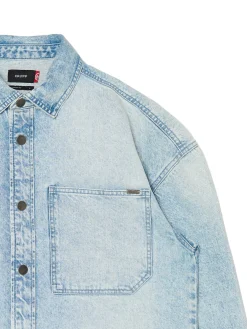 Cropp Denim|Koszule*Jeansowa koszula retro niebieski