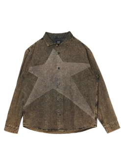 Cropp Denim|Koszule*Jeansowa koszula vintage szary