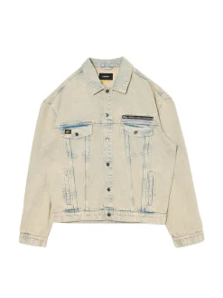 Cropp Denim|Sety*Jeansowa kurtka katanka oversize jasnyszary