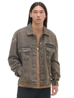 Cropp Kurtki, Płaszcze|Denim*Jeansowa kurtka katanka oversize brązowy