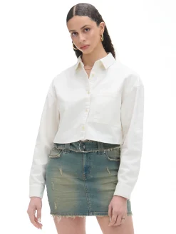 Cropp Spódnice*Jeansowa spódnica mini niebieski