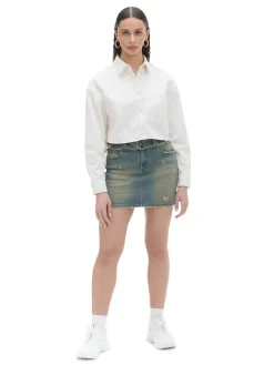 Cropp Spódnice*Jeansowa spódnica mini niebieski