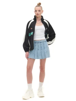 Cropp Spódnice*Jeansowa spódniczka z zakładkami błękitny