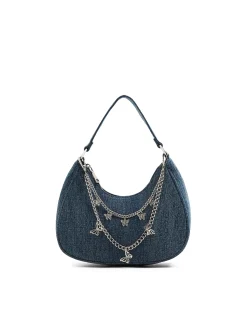 Cropp Torby, Plecaki*Jeansowa torebka z łańcuszkiem niebieski