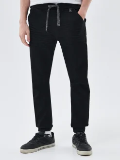 Cropp Jeansy*Jeansowe joggery czarny