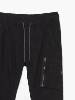 Cropp Jeansy*Jeansy jogger cargo czarny