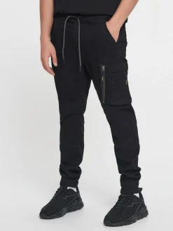 Cropp Jeansy*Jeansy jogger cargo czarny