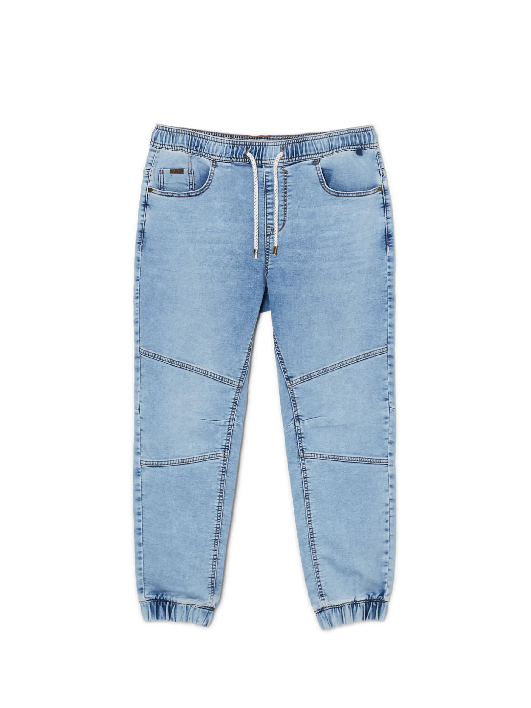 Cropp Jeansy*Jeansy jogger z ozdobnymi przeszyciami niebieski