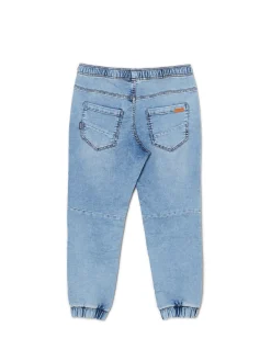 Cropp Jeansy*Jeansy jogger z ozdobnymi przeszyciami niebieski