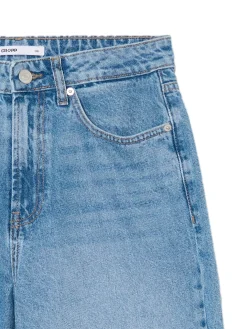 Cropp Jeansy*Jeansy mom z wysokim stanem niebieski