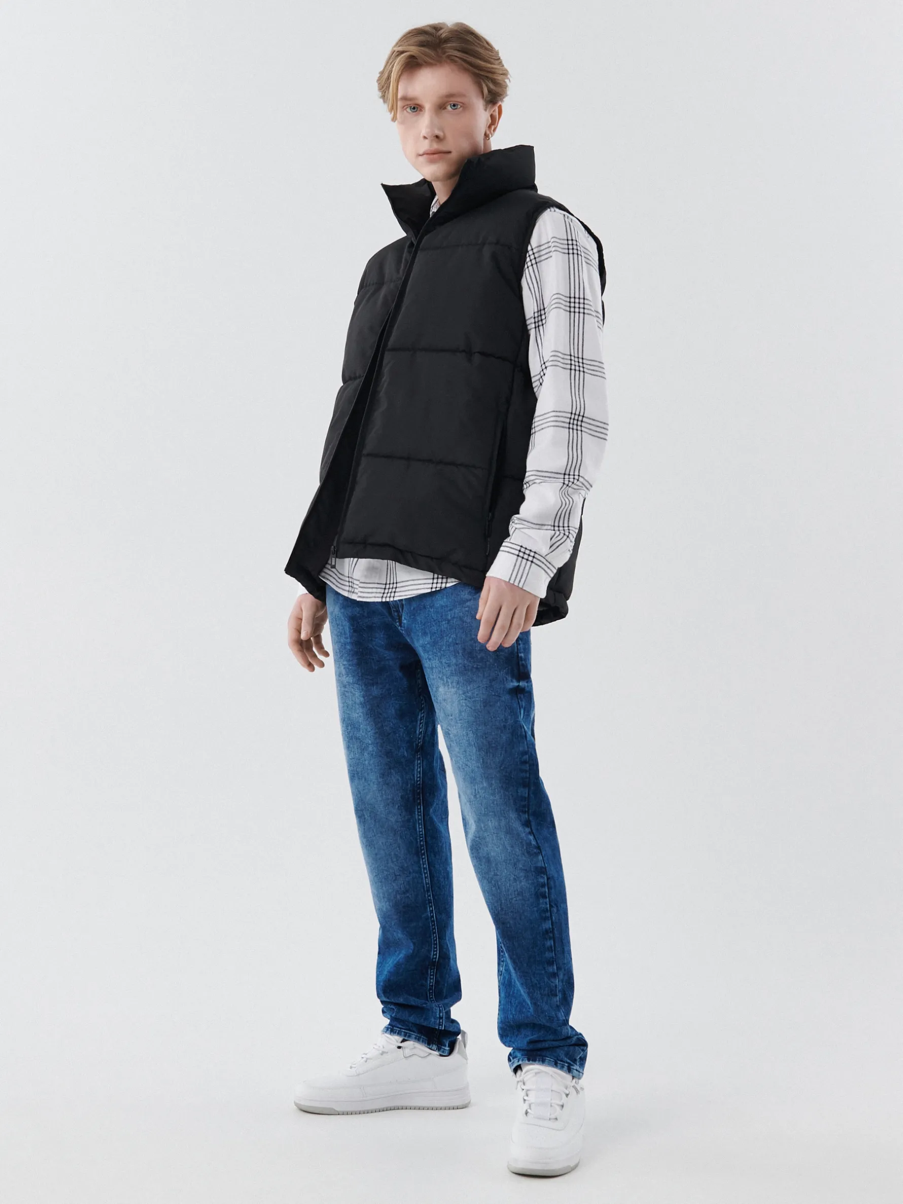 Cropp Jeansy*Jeansy męskie klasyczne niebieski