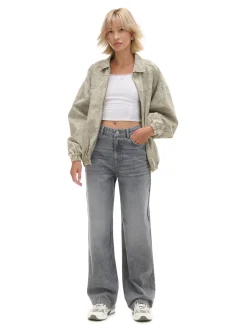 Cropp Jeansy*Jeansy straight z wysokim stanem jasnyszary