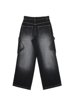 Cropp Jeansy*Jeansy super baggy czarny