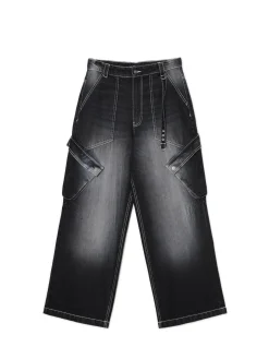 Cropp Jeansy*Jeansy super baggy czarny