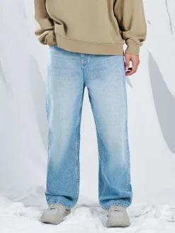 Cropp Jeansy|Baggy*Jeansy super baggy niebieski