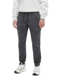 Cropp Spodnie*Joggery cargo jasnyszary