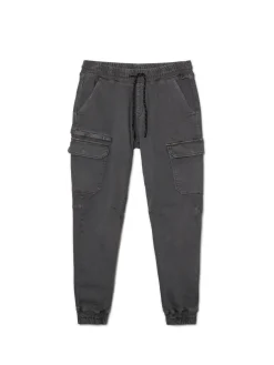 Cropp Spodnie*Joggery cargo jasnyszary
