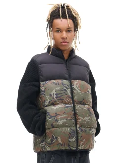 Cropp Kurtki, Płaszcze*Kamizelka z militarnym wzorem zielony