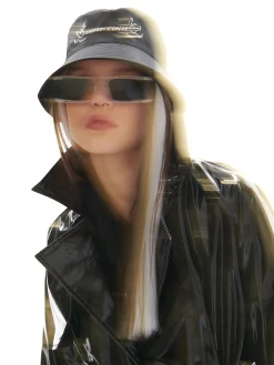 Cropp Czapki*Kapelusz bucket hat z naszywką czarny