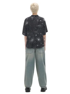 Cropp Koszule, Bluzki*Koszula oversize z artystycznym nadrukiem wielobarwny