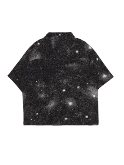 Cropp Koszule, Bluzki*Koszula oversize z artystycznym nadrukiem wielobarwny