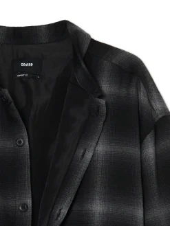 Cropp Koszule*Koszula w kratę z haftem czarny