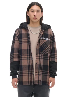 Cropp Koszule*Koszula z kapturem i kieszeniami beżowy