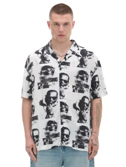 Cropp Koszule*Koszula z nadrukiem Pop Smoke biały