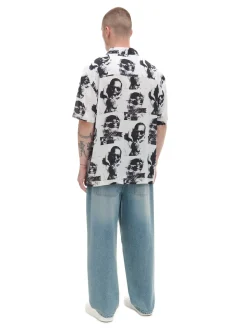 Cropp Koszule*Koszula z nadrukiem Pop Smoke biały