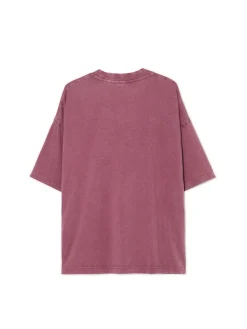 Cropp Koszulki*Koszulka comfort z nadrukiem różowy