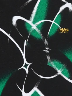 Cropp Koszulki*Koszulka comfort z nadrukiem all over zielony