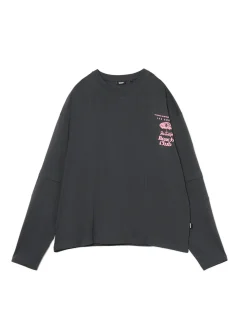 Cropp Koszulki*Koszulka longsleeve z amerykańskim motywem szary