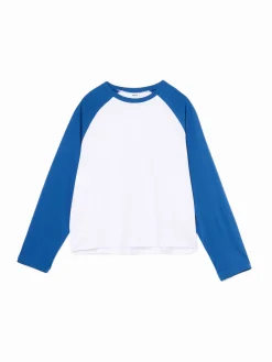 Cropp Koszulki, Topy*Koszulka longsleeve z mi rękawami niebieski